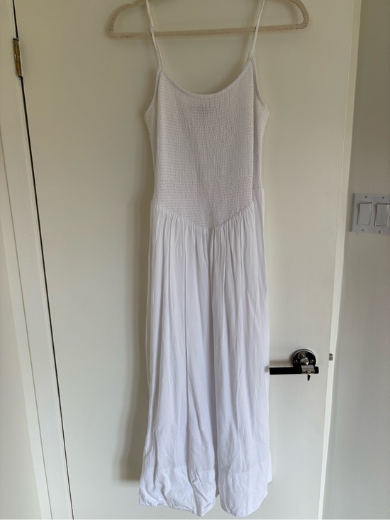 Dynamite Dresses & Skirts - Dynamite White Smocked Top with Spaghetti Straps